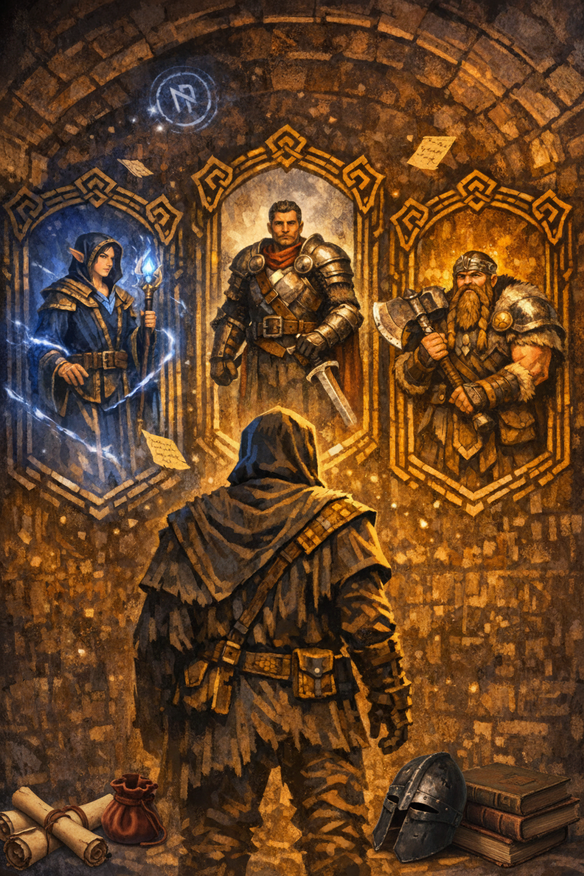 Character Sheet Illustration